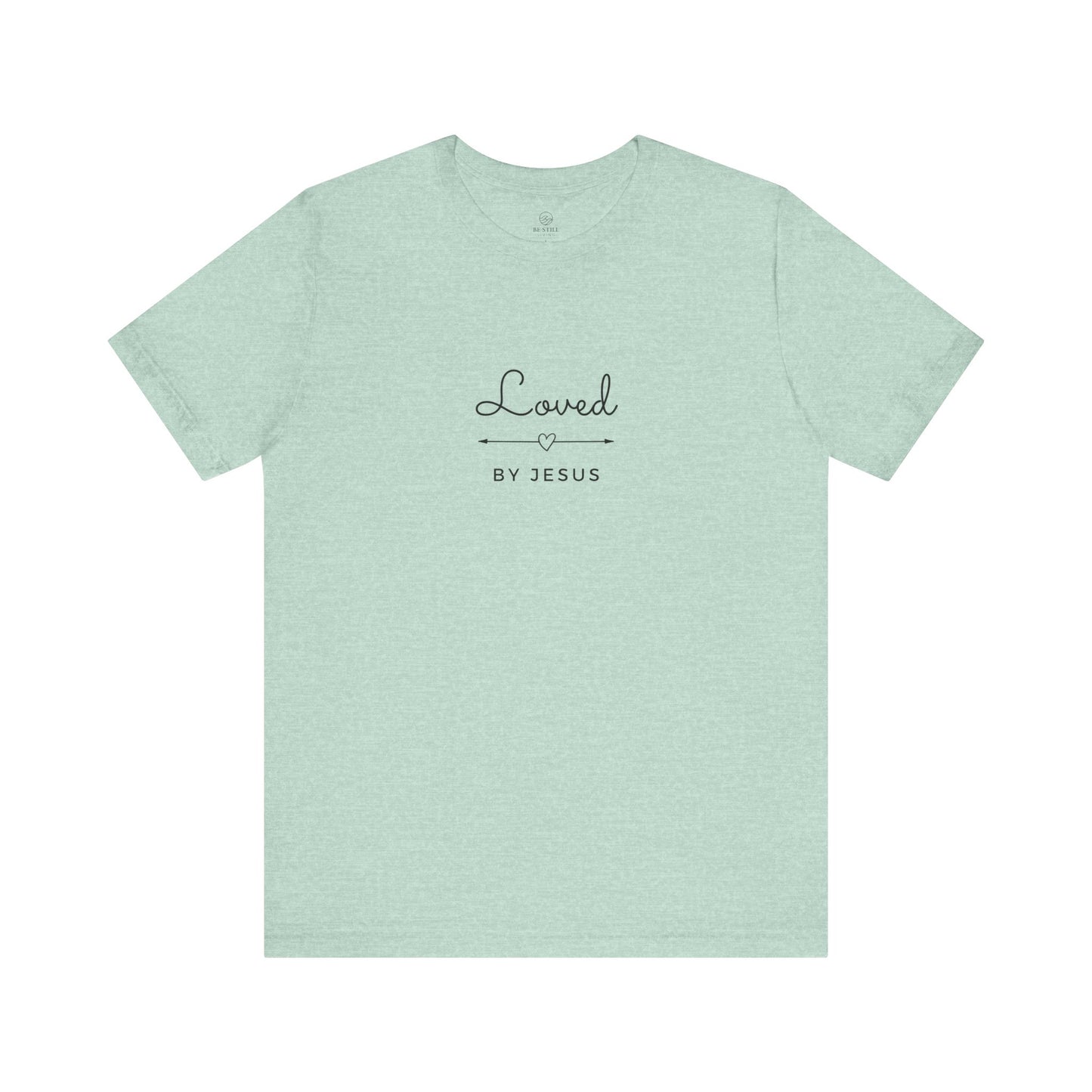 Unisex Tee Loved By Jesus Arrow Heart