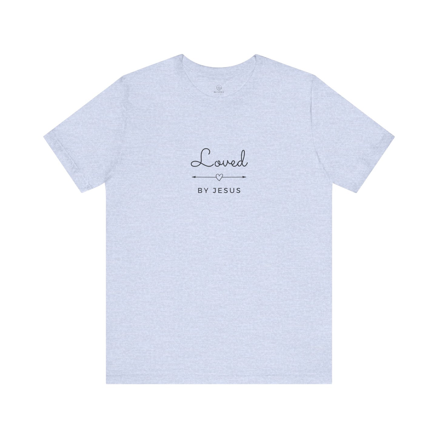 Unisex Tee Loved By Jesus Arrow Heart