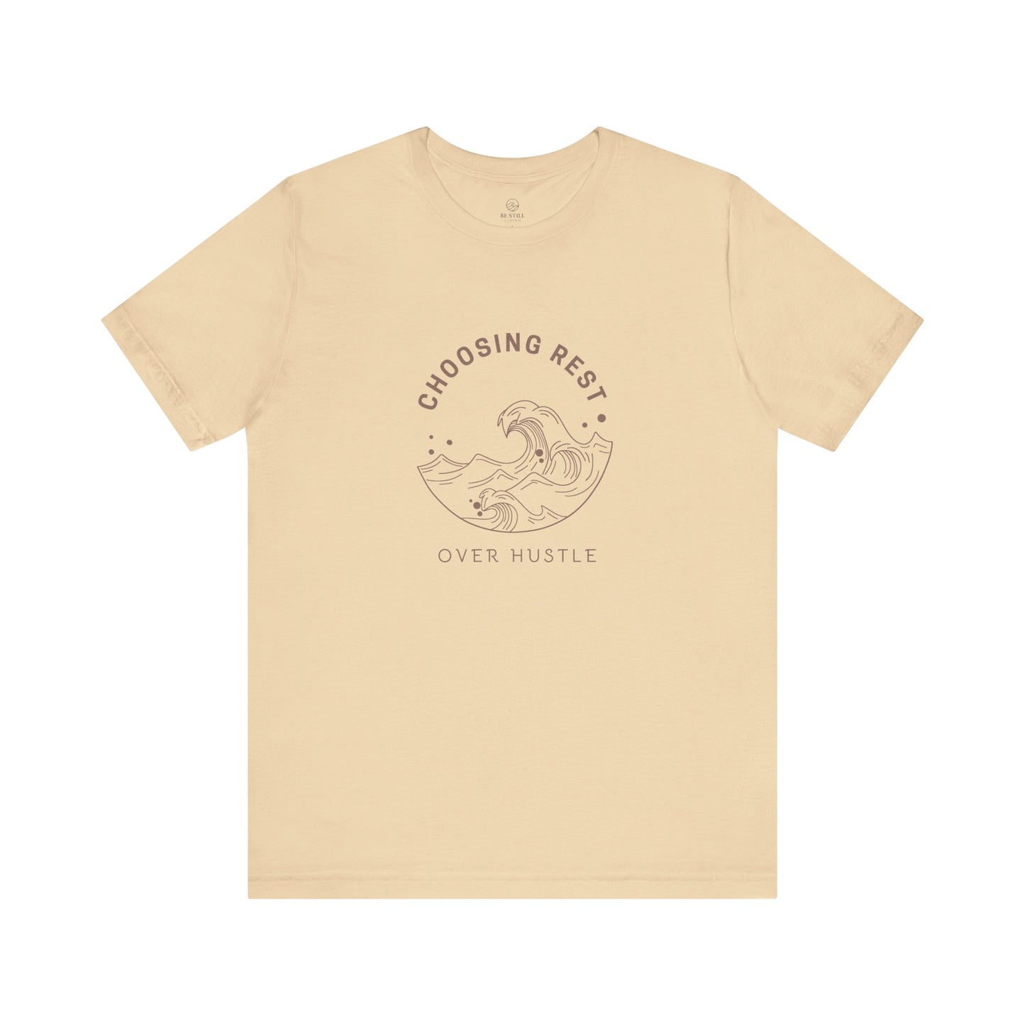 Rest Over Hustle Tee - Rose Mauve