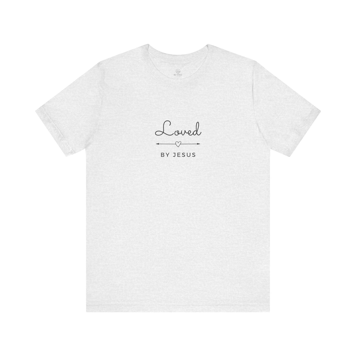Unisex Tee Loved By Jesus Arrow Heart
