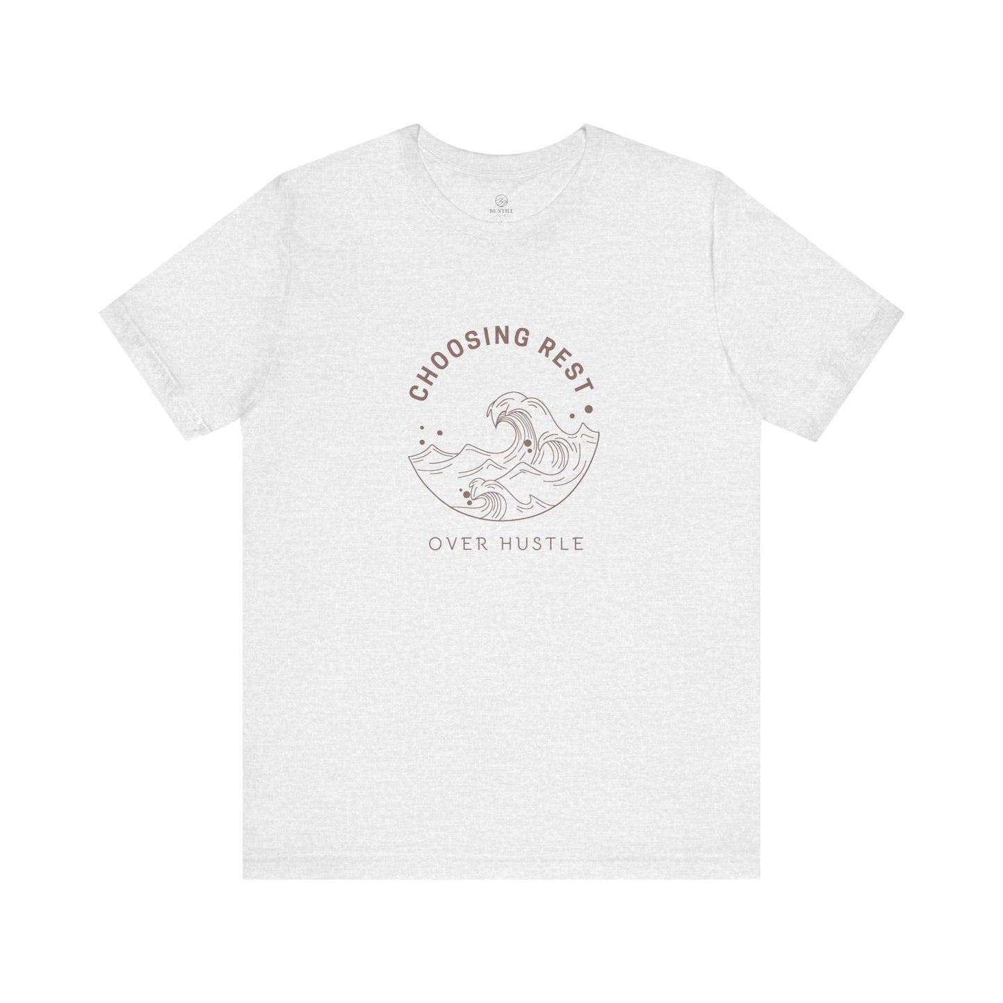 Rest Over Hustle Tee - Rose Mauve