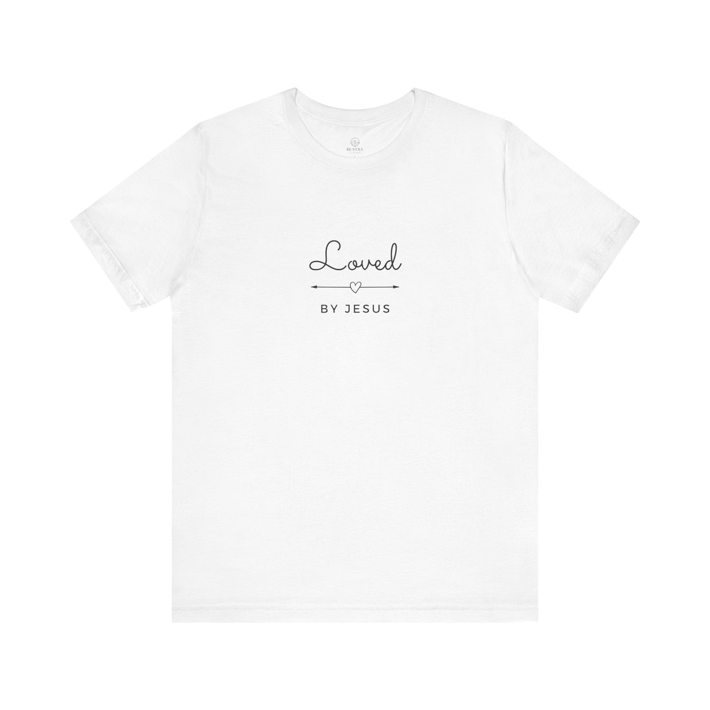 Unisex Tee Loved By Jesus Arrow Heart