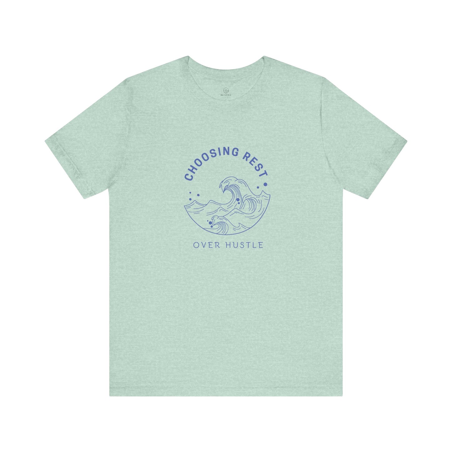 Rest Over Hustle Tee - Blue