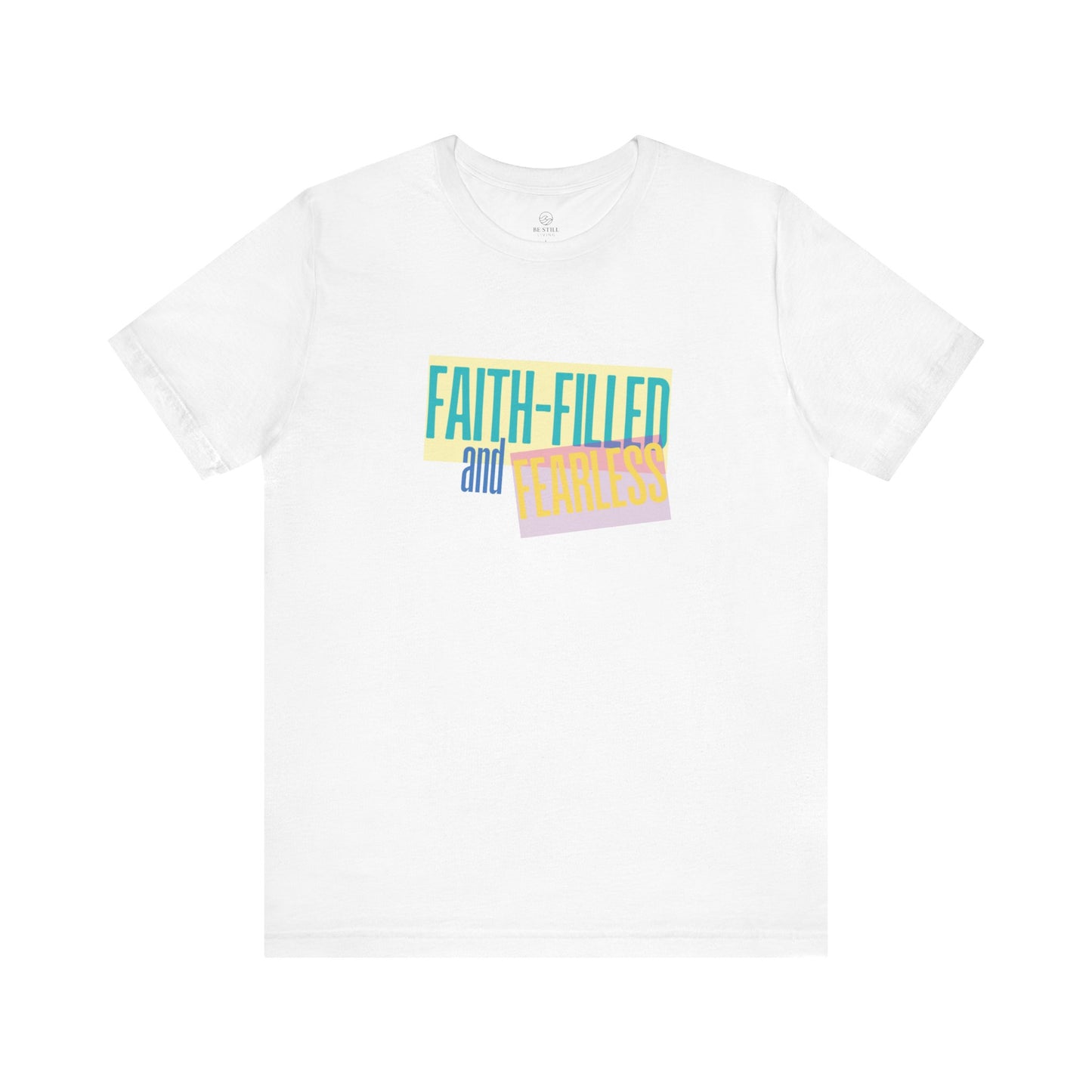 Unisex Retro T-Shirt - Faith Filled and Fearless Design