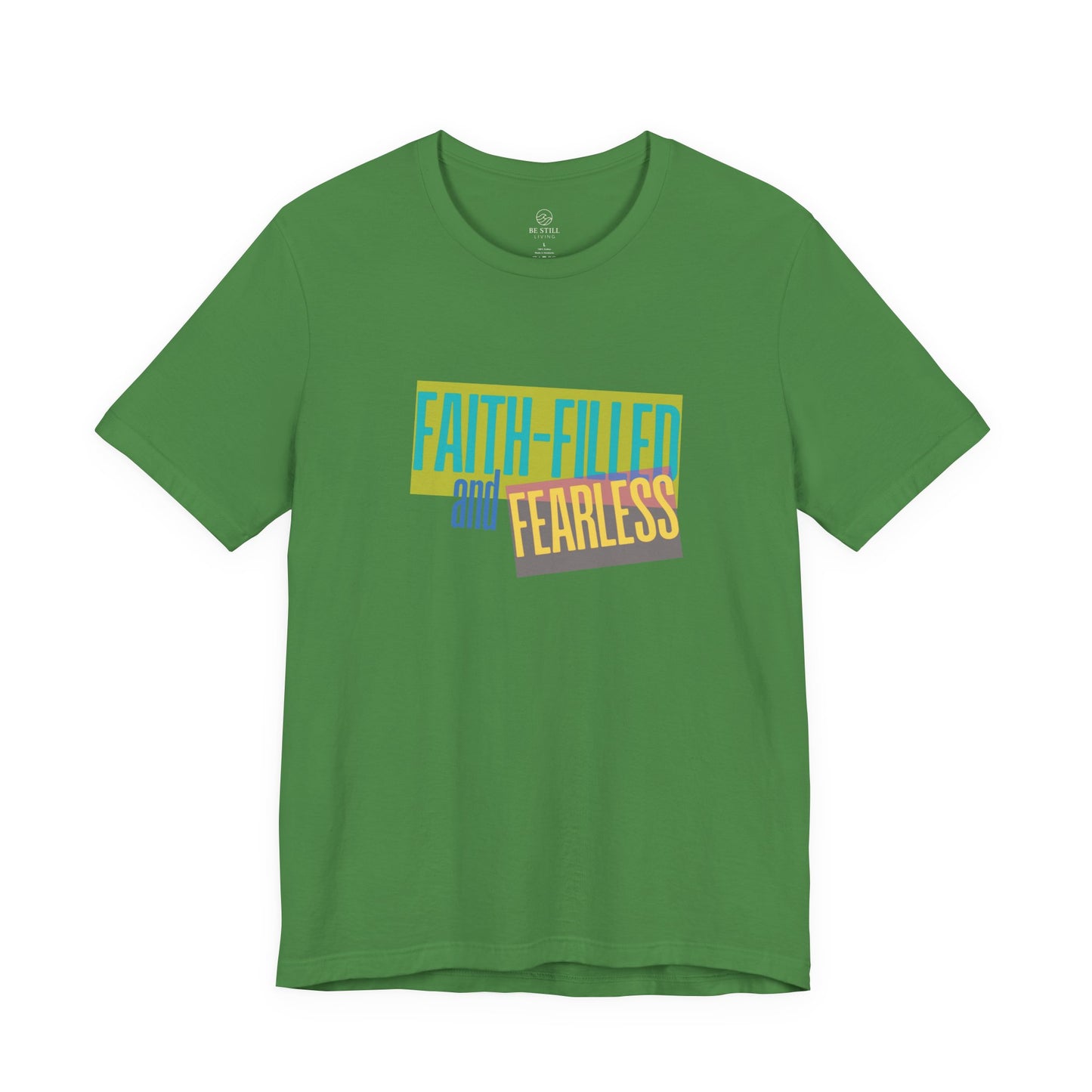 Unisex Retro T-Shirt - Faith Filled and Fearless Design
