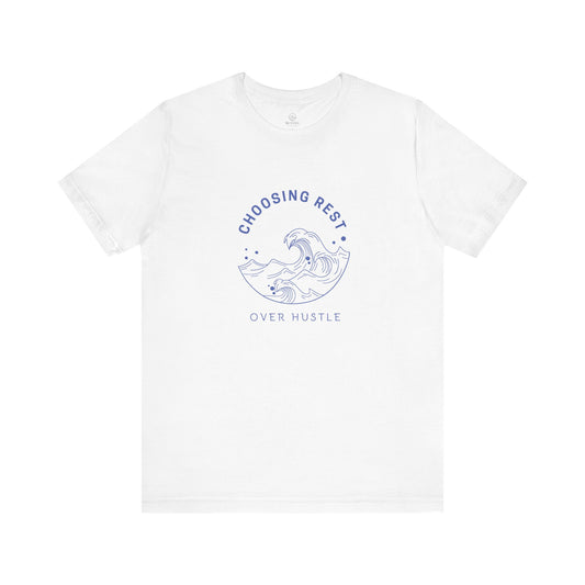 Rest Over Hustle Tee - Blue