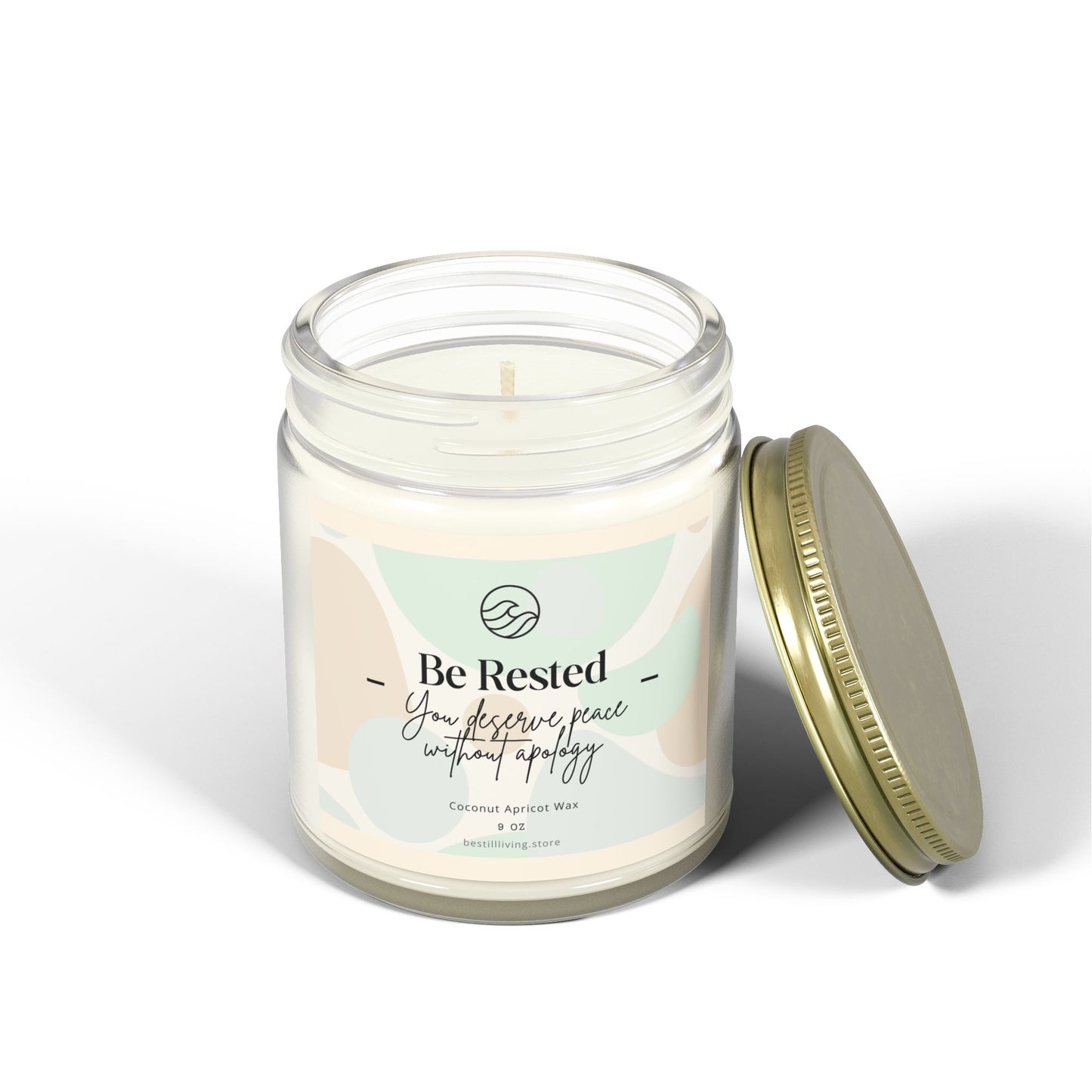 Candle, Be Rested – You deserve peace without apology, Soft Life & Self-Care Collection