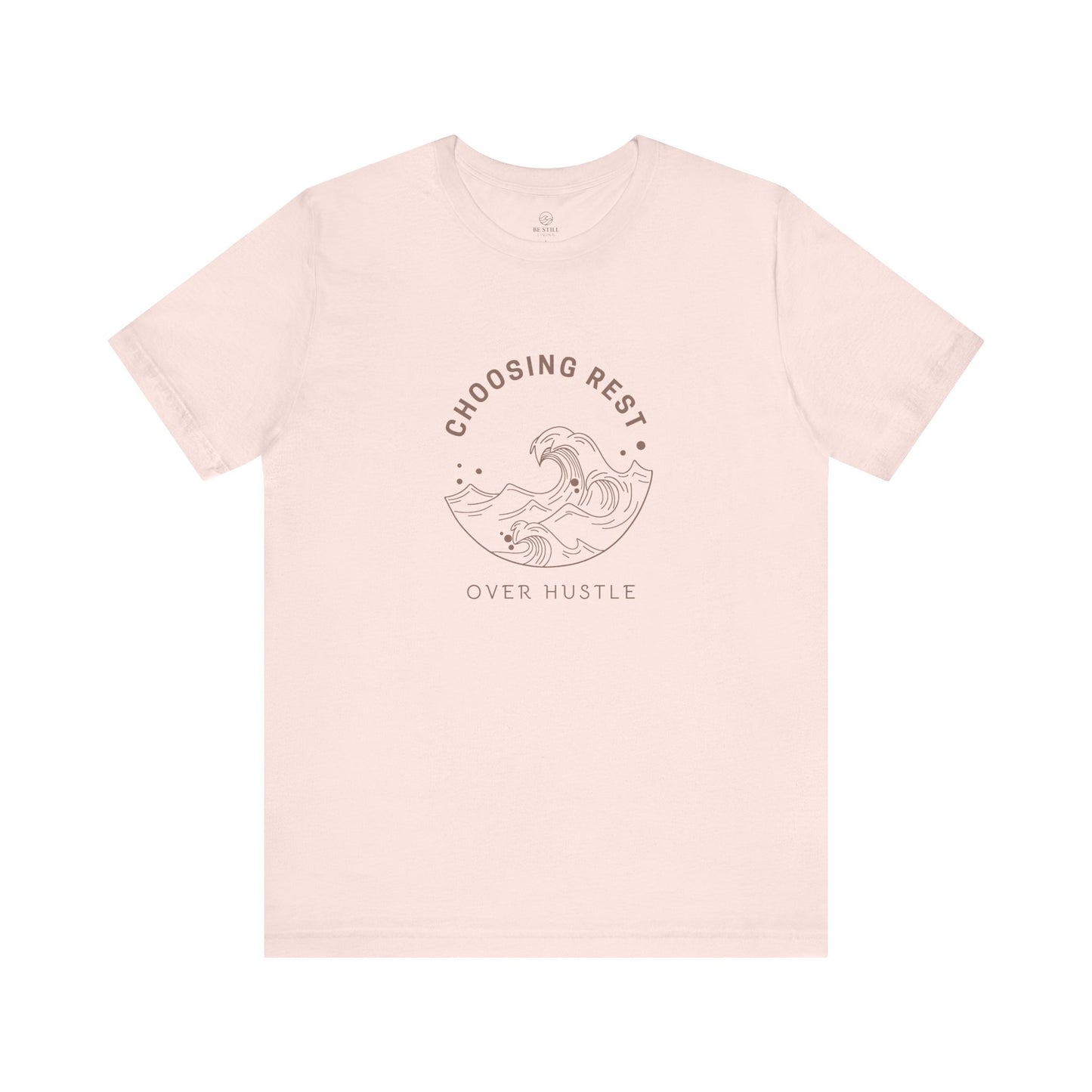 Rest Over Hustle Tee - Rose Mauve