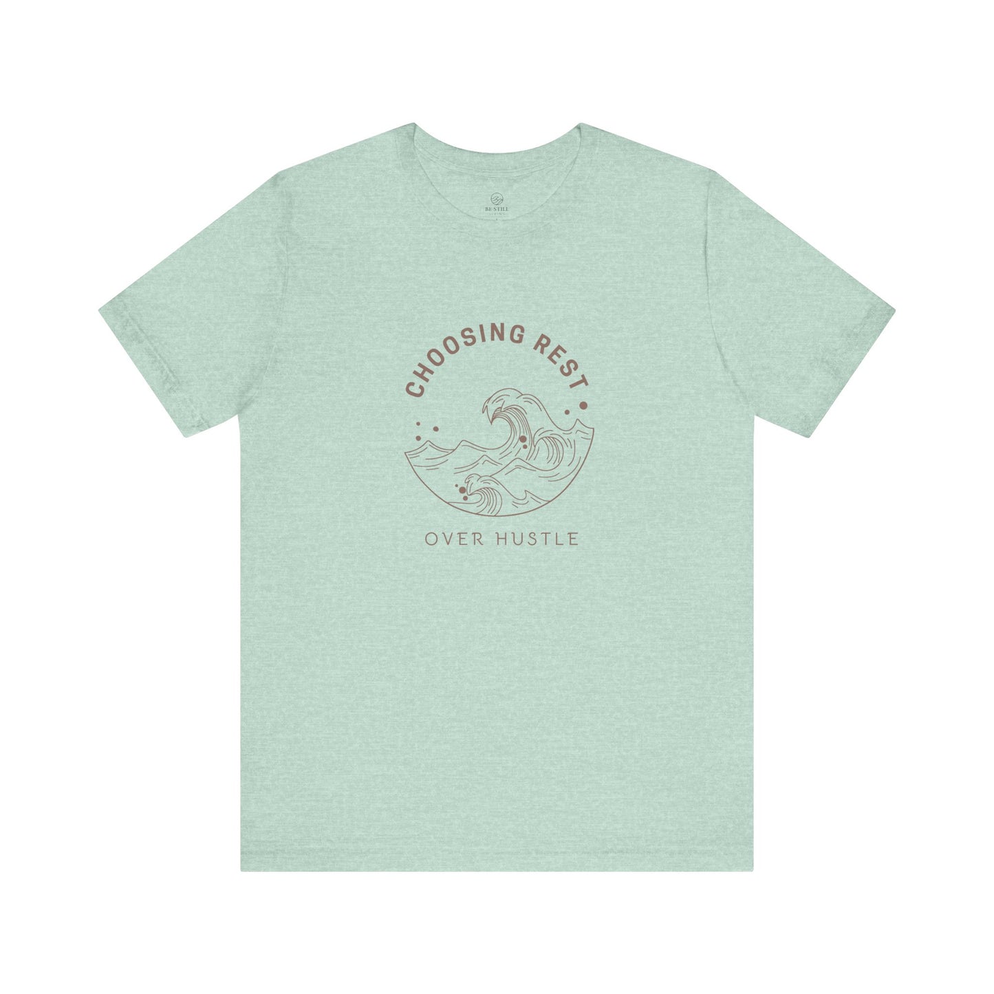 Rest Over Hustle Tee - Rose Mauve