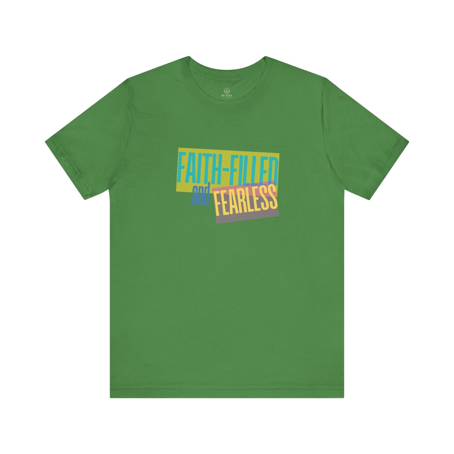 Unisex Retro T-Shirt - Faith Filled and Fearless Design